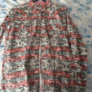 Pearl snap button up shirt